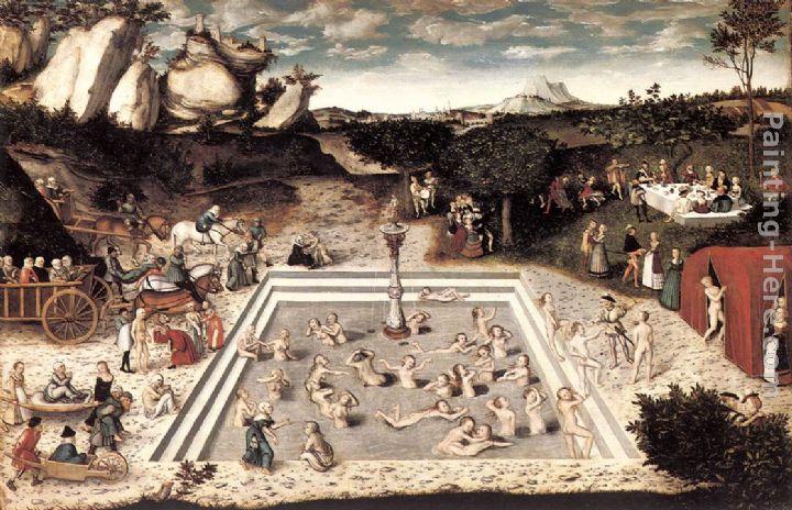 The Fountain of Youth painting - Lucas Cranach the Elder The Fountain of Youth art painting